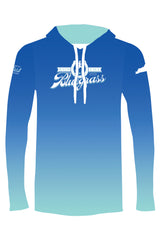 MEN'S Official RunTheBluegrass 2023 Lightweight Hoodie/ Sky Blue Ombre
