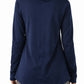 4402 - Luxe Funnelneck Long Sleeve/Navy