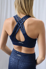 3300 - "OOH LA LA Leopard" Criss Cross Bra/ Various Colors