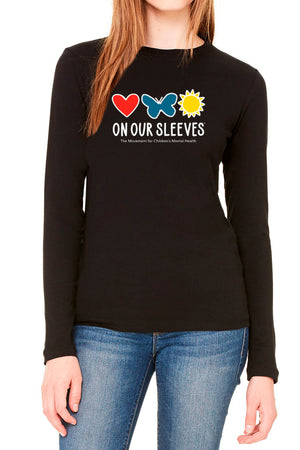 3306 - The "On Our Sleeves" Unisex Longsleeve/ Black - FINAL SALE