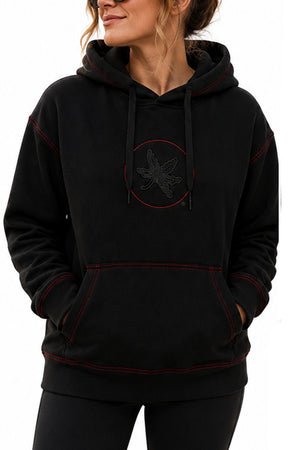 2204 - The Ohio State “Black Out” Unisex OVERSIZED Hoodie - Black