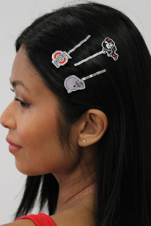 1105 - Ohio State Logo Bobby Pins