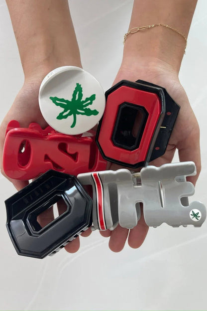 1220 - OSU Claw Hair Clips