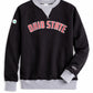 2000 - Ohio State Patchwork Ladies Raglan Mid weight Crew Neck/Black