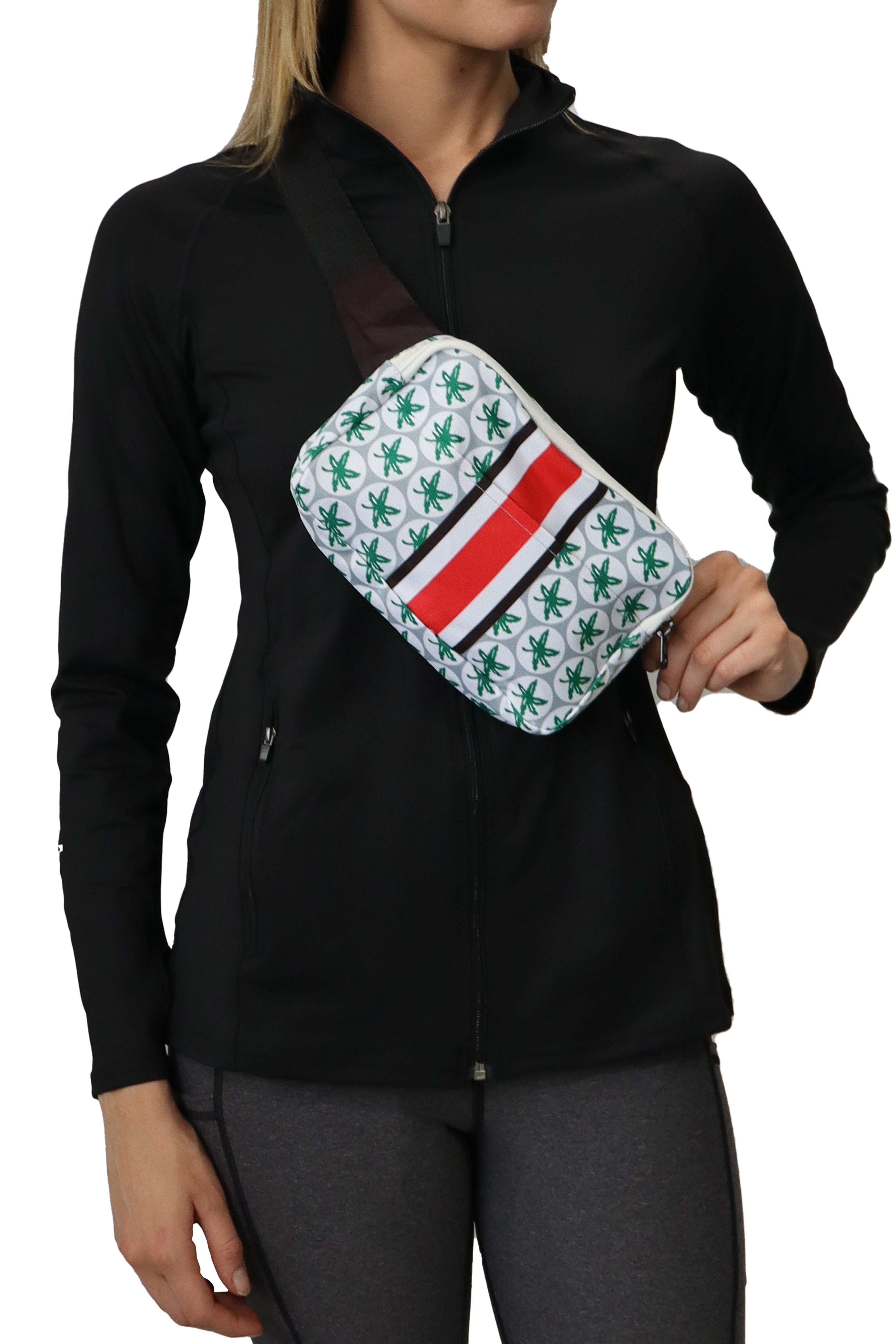 2107 -Ohio State Buckeyes "Gameday" Square Fanny Pack