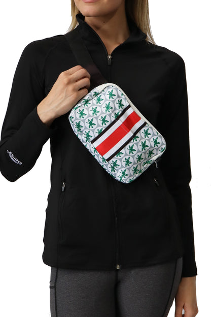 2107 -Ohio State Buckeyes "Gameday" Square Fanny Pack