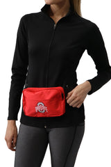 2109 -Ohio State Athletic O Square Fanny Pack/ Red