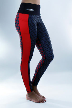 1201 - The Ohio State Game Day Buckeye Pocket Legging - Black