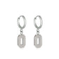5420 - Ohio State Block O hoop earrings