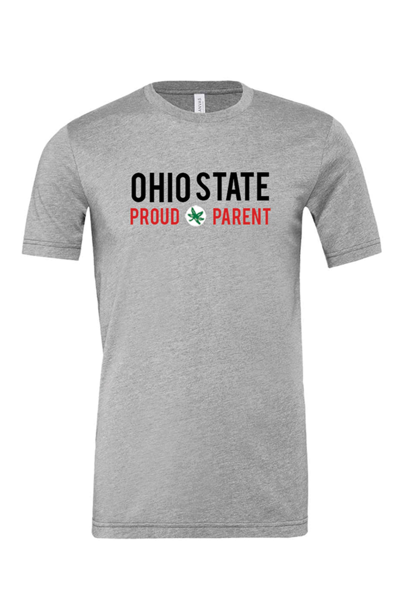 2310 - Ohio State "Proud Parent"  Unisex SS Tee/Heather Grey