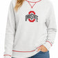 2203 - Ohio State Patchwork Ladies Raglan Midweight Crew Neck/Heather