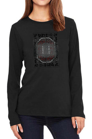 1211 - Ohio State Rotunda Unisex Long Sleeve Tee - Black