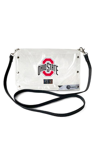 1104 - Ohio State Athletic O Purse - STADIUM APPROVED/Clear