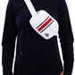 2108 - Ohio State Helmet Stripe Small Square Fanny Pack - White