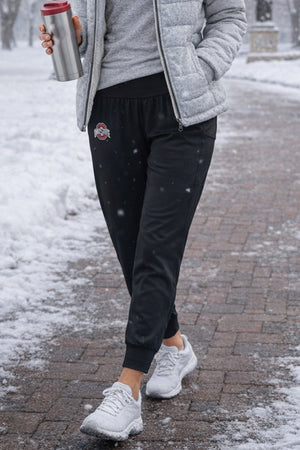 1401 -Women’s Ohio State University “Block O" Lightweight Cargo "Just Right" Jogger/ Black