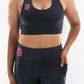 2114 - Ohio State Black Leopard Sports Bra