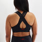 2114 - Ohio State Black Leopard Sports Bra