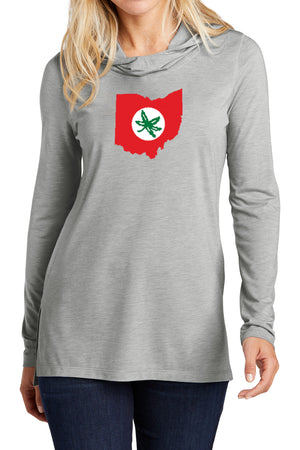 2306 - THE Buckeye State Unisex Lightweight Hoodie - Heather Grey