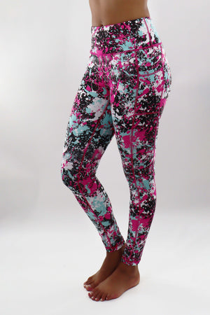 3203 - The Bend Perfect Pocket Paint Splatter Legging FINAL SALE