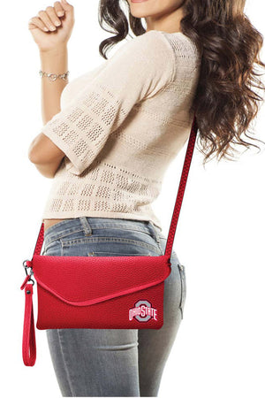 1105 - Ohio State Buckeyes Pebble Crossbody Purse