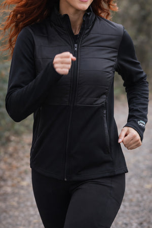 3406 - Bend Full Zip Fitted Performance Jacket / Black