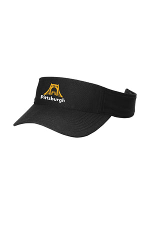 7109 - Pittsburgh Bridge Running Visor - Black