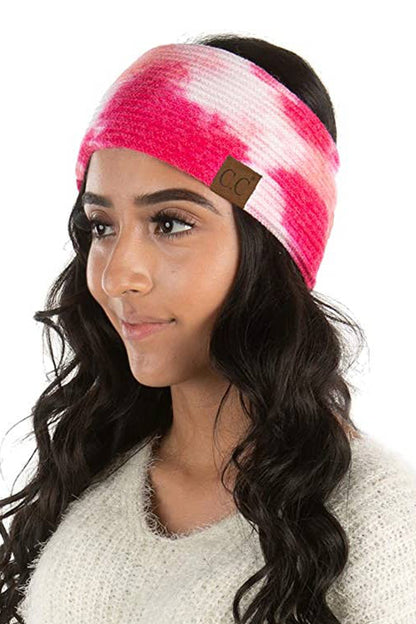 5313 - Pink Tie Dye Ear Warmer Headband