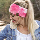 5313 - Pink Tie Dye Ear Warmer Headband