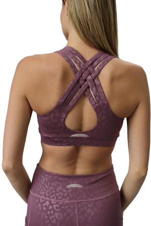 3300 - "OOH LA LA Leopard" Criss Cross Bra/ Various Colors