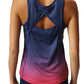 3216 -RunTheBluegrass Open Back Tank - Navy
