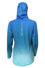 WOMEN'S Official RunTheBluegrass 2023 Lightweight Hoodie/ Sky Blue Ombre