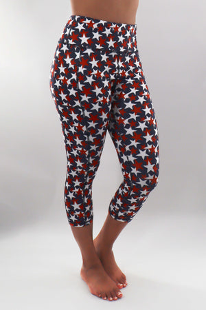 5307 - The "RWB Stars" Perfect Pocket Capri - FINAL SALE