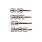 1105 - Ohio State Rhinestone Bobby Pins