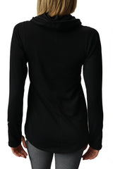 5224 - Seneca Valley Ladies Luxe Funnel Neck Pullover / Black