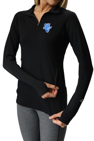 5223 - Seneca Valley Ladies 1/4 Zip Performance Pullover/ Black
