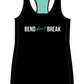 5014 - Bend Don't Break Meshback Racer Tank/ Black