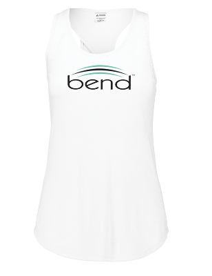 4201 - Bend Sparkle Logo Tank Top/ White