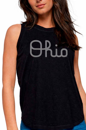 1205 - Ohio State "Script Ohio" Relaxed Tank (2 Colors)