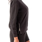5401 - Ohio Love Side Zip Crewneck Sweatshirt - Charcoal