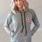 1302- Ohio State  Striped Lightweight Hoodie/ Black