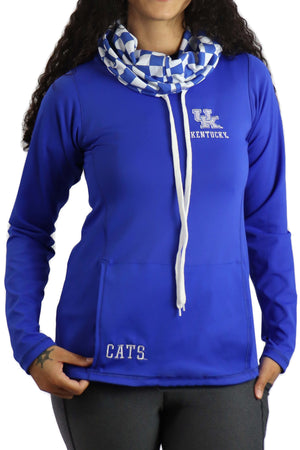 911- University of Kentucky Funnel Neck Long Sleeve/Blue