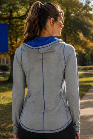 902 - University of Kentucky Funnel Neck Long Sleeve/Grey