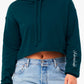 4314 - Women's "Unbreakable" Crop Hoodie - Dark Teal