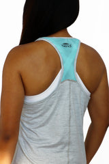 5009 -Unbreakable Meshback Racer Tank/ Heather Grey