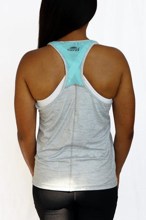 5009 -Unbreakable Meshback Racer Tank/ Heather Grey