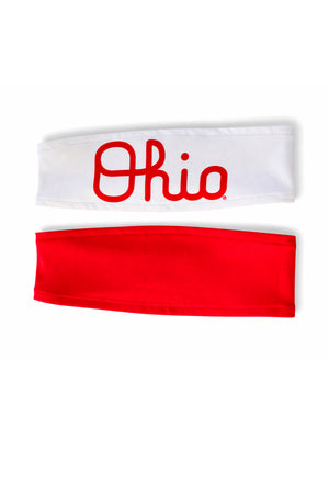 1206 - Reversible Script Ohio Headband  (2 Options)