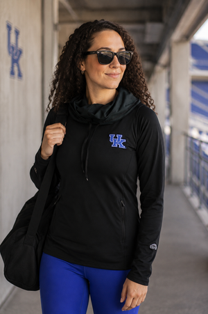 904 -University of Kentucky Funnel Neck Long Sleeve/Black
