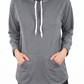 4106 - Snorkel Neck Hoodie/ Heather Grey - FINAL SALE