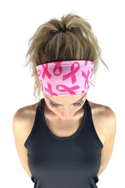 944 - 1ZZ0 Pink Ribbon Reversible Headband