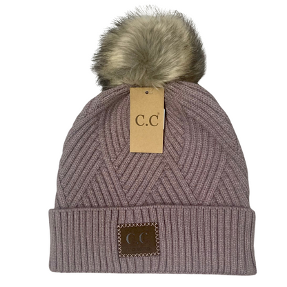 5413 - Winter Pom Luxe Hat (Various Colors)